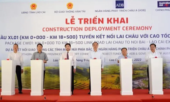 Thi công đoạn tuyến qua tỉnh Lào Cai thuộc dự án ODA hơn 5.000 tỷ đồng kết nối miền núi phía Bắc