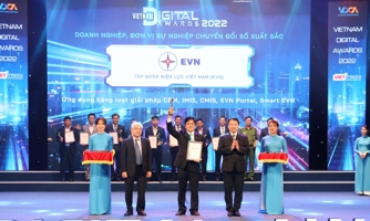 EVN nhận giải thưởng Doanh nghiệp chuyển đổi số xuất sắc năm 2022