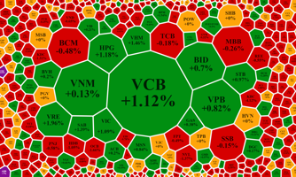 Nỗ lực đỡ cổ phiếu trụ, VN-Index xanh, thanh khoản sụt giảm mạnh