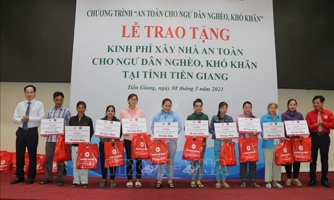 Ngư dân nghèo tại Tiền Giang được hỗ trợ kinh phí xây nhà 