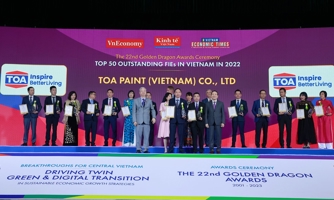 Sơn TOA Việt Nam vinh dự nhận danh hiệu Rồng Vàng