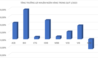 Ngân hàng nào dự kiến trưởng lợi nhuận tốt nhất trong quý 1/2023? 