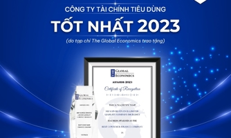 Mcredit tiếp tục nhận giải thưởng "Công ty tài chính tiêu dùng tốt nhất Việt Nam 2023"
