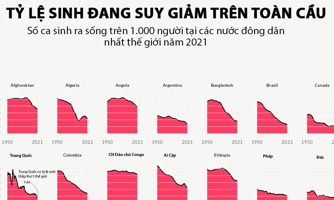 Tỷ lệ sinh toàn cầu đang giảm nhanh thế nào?