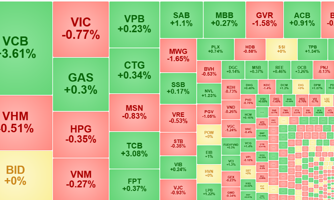 Cổ phiếu ngân hàng “kéo” VN-Index leo dốc
