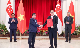 Hiện thực hóa quan hệ Đối tác Kinh tế xanh, Kinh tế số Việt Nam và Singapore