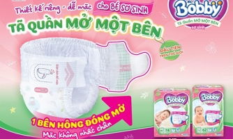Tã Quần Mở Một Bên Bobby: giúp bố mẹ chăm con dễ dàng
