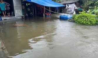 Mưa lớn kéo dài, nhiều nơi tại Nghệ An, Hà Tĩnh ngập sâu