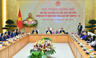 Thủ tướng Chính phủ gặp mặt đại diện các nhà giáo tiêu biểu
