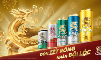 Bia Saigon “Đón Tết Rồng, Nhân Bội Lộc" chào đón Xuân Giáp Thìn 2024