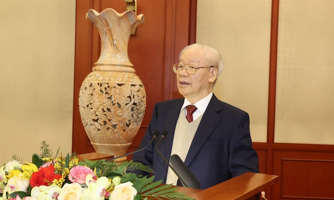 Tổng Bí thư Nguyễn Phú Trọng: "Đại hội XIV của Đảng là dấu mốc quan trọng trên con đường phát triển đất nước"