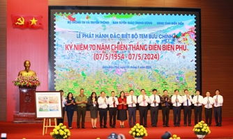 Phát hành bộ tem bưu chính "Kỷ niệm 70 năm Chiến thắng Điện Biên Phủ"