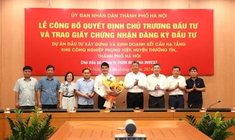 Hà Nội có thêm dự án khu công nghiệp, tổng vốn gần 3.000 tỷ