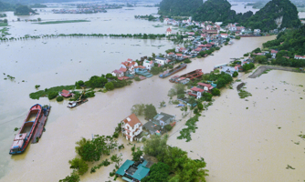 Ninh Bình lệnh di dân vùng phân lũ, xả lũ 