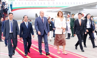 Tổng thống Bulgaria bắt đầu chuyến thăm chính thức Việt Nam