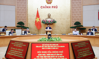 Thủ tướng chủ trì hội nghị của Chính phủ quán triệt, triển khai sắp xếp tinh gọn bộ máy