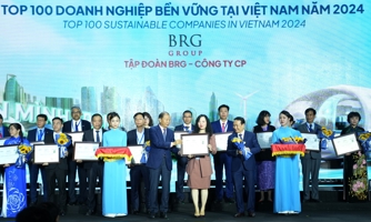Tập đoàn BRG lần thứ tư liên tiếp được vinh danh "Doanh nghiệp Bền vững Việt Nam"
