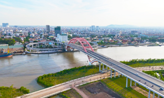 Thành phố Thủy Nguyên bên bờ Bắc sông Cấm