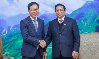 Thủ tướng Phạm Minh Chính tiếp Tổng giám đốc Samsung  Việt Nam 