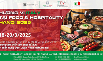 Khám phá hương vị Italy đặc sắc tại "Triển lãm Food & Hospitality Hanoi 2025"