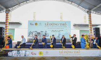 Trung Nguyên động thổ xây nhà máy cà phê lớn nhất Đông Nam Á