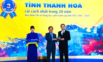 Thanh Hóa lọt top 3 địa phương cải cách nhất sau 20 năm đánh giá PCI
