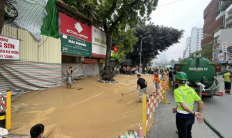 Metro Nhổn – Ga Hà Nội lại gặp sự cố phun phụ gia khoan hầm