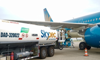 Đồng loạt chuyến bay của Vietnam Airlines  sử dụng nhiên liệu hàng không bền vững (SAF)