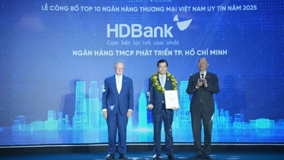 HDBank giữ vị trí thứ 3 Top ngân hàng niêm yết uy tín và hiệu quả nhất Việt Nam