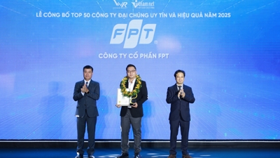 FPT đứng đầu trong Top 50 Công ty đại chúng uy tín và hiệu quả nhất Việt Nam 2025