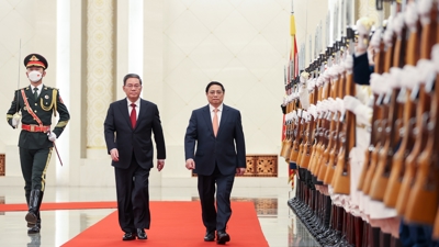 Lễ đón chính thức Thủ tướng Phạm Minh Chính thăm Trung Quốc