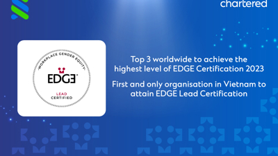 Standard Chartered receives EDGE LEAD certification