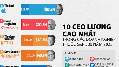 10 CEO nhận lương thưởng cao nhất ở Mỹ
