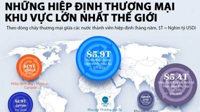 6 hiệp định thương mại khu vực lớn nhất thế giới