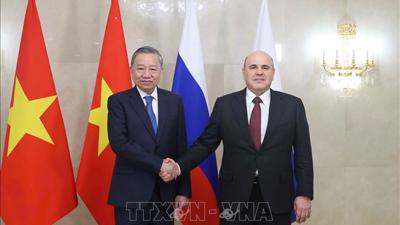 Thủ tướng Mikhail Mishustin: Nga luôn coi Việt Nam là một đối tác ưu tiên hàng đầu tại châu Á - Thái Bình Dương Thủ tướng Mikhail Mishustin: Nga luôn coi Việt Nam là một đối tác ưu tiên hàng đầu tại châu Á - Thái Bình Dương