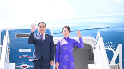 Chủ tịch Quốc hội Trần Thanh Mẫn bắt đầu các hoạt động tại Hội nghị các Chủ tịch Quốc hội thế giới lần thứ 6 