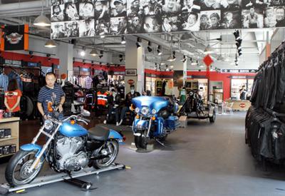 Bên trong showroom Harley-Davidson Thượng Hải