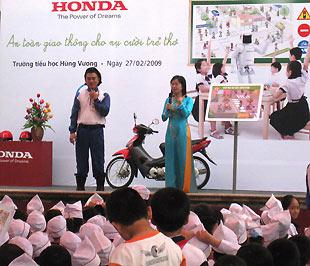 Honda tham gia giảng dạy an toàn giao thông cho 20.000 học sinh