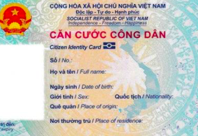 Thẻ căn cước công dân gắn chip điện tử có hình dáng như thế nào?