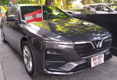 Đại sứ quán Áo sử dụng VinFast Lux A2.0 làm xe công vụ