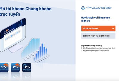 Chính thức mở tài khoản chứng khoán trực tuyến eKYC tại YSVN
