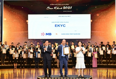 Giải pháp eKYC của MB giành giải thưởng “Sao Khuê 2021”