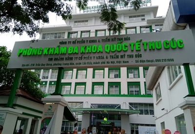 Đình chỉ hoạt động Phòng khám đa khoa quốc tế Thu Cúc