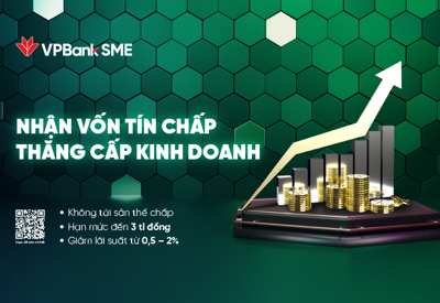 VPBank giảm tới 2% lãi suất, tăng hạn mức vay tín chấp lên 3 tỷ đồng hỗ trợ SME 