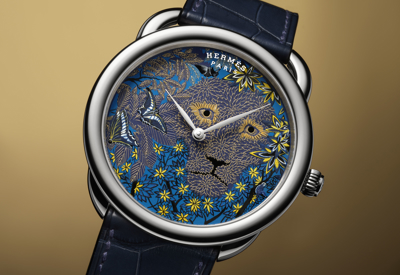 Hermès Arceau Wild Singapore: thêm một mẫu đồng hồ thêu sợi vàng