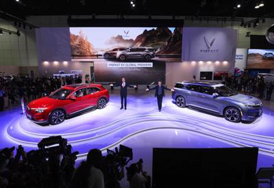 Vinfast ra mắt thương hiệu xe điện tại Los Angeles Auto Show 2021 