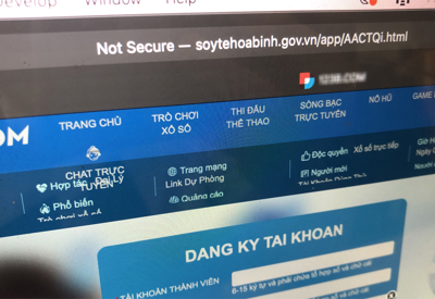Nhiều website tên miền .gov.vn bị tấn công backlink, cài quảng cáo game bài bạc