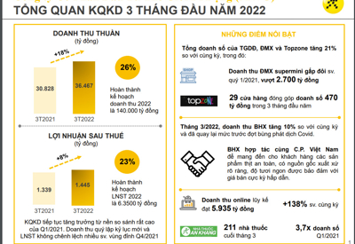 Quý 1, Thế giới Di Động báo lãi 1.445 tỷ đồng, bằng 23% kế hoạch năm