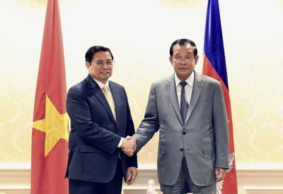 Thủ tướng Phạm Minh Chính gặp Thủ tướng Campuchia tại Hoa Kỳ