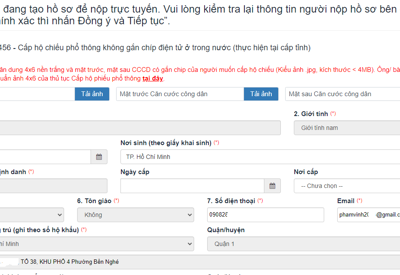 Cấp hộ chiếu phổ thông qua mạng từ 1/6